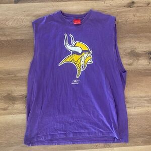 Vikings Reebok purple tank top XL